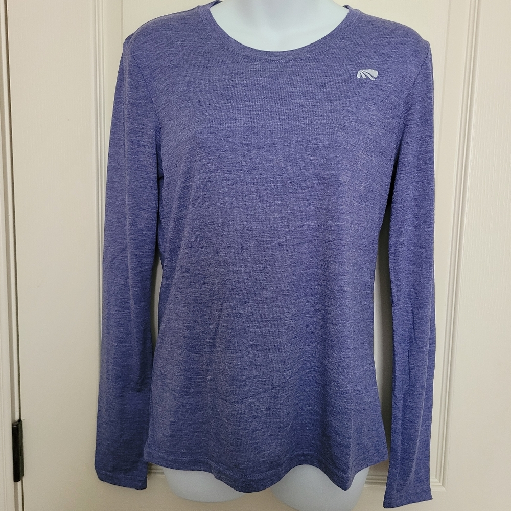 Marika Tek Purplely-Blue Dry Tek Performance Athletic Top, Sz M, GUC